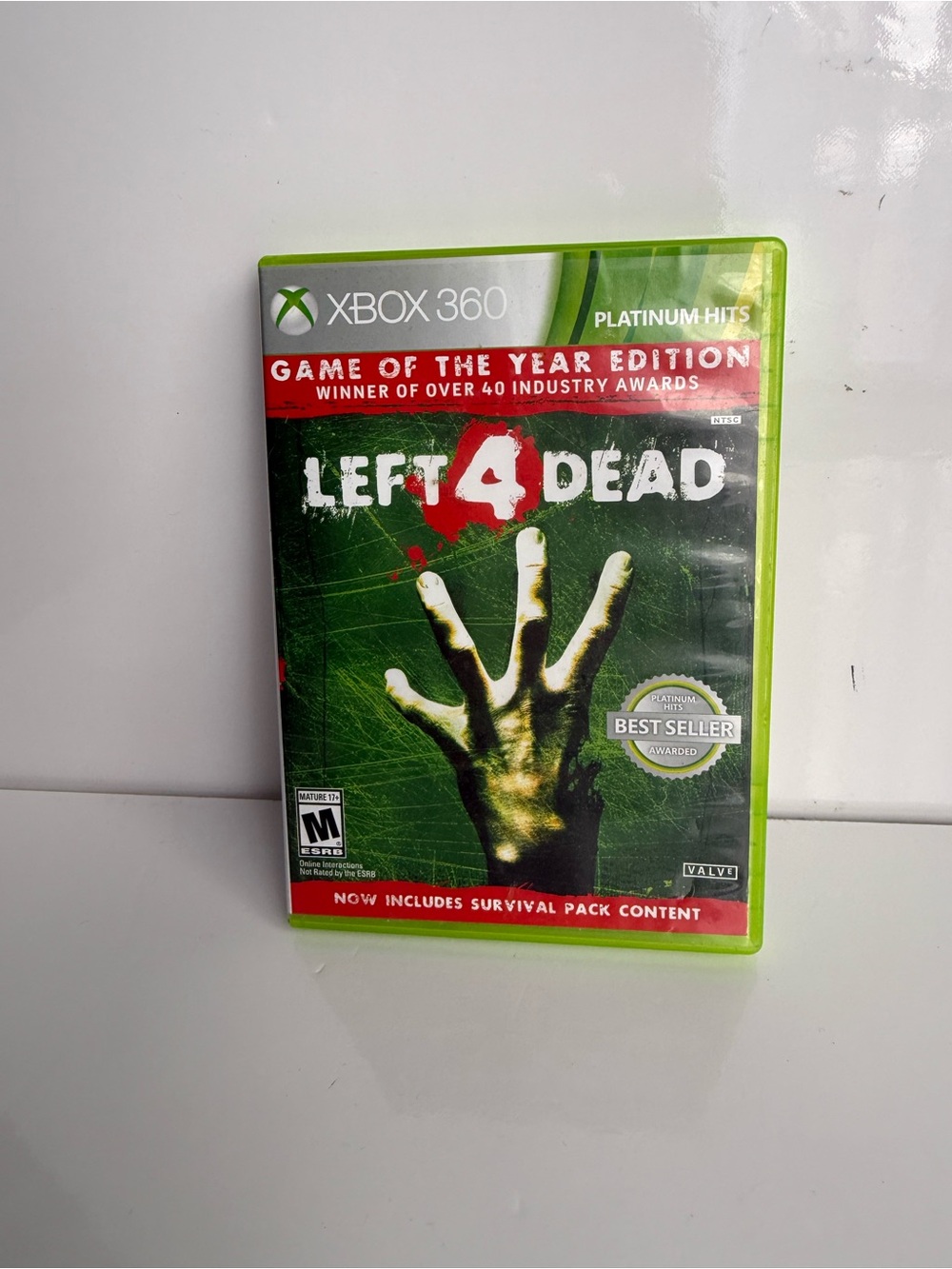 Left 4 Dead Game of the Year Platinum Hits XBOX 360 Complete Tested
